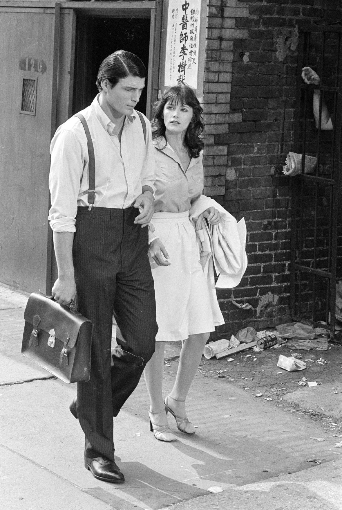 Margot Kidder and Christopher Reeve